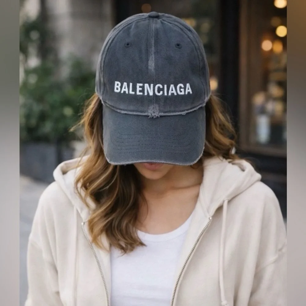 BALENCIAGA Denim Baseball Unisex Cap size L(59cm) 💯Authentic USED Like New!!! - Picture 11 of 13